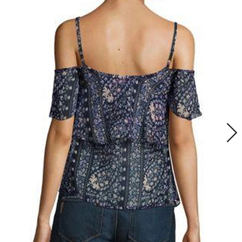 PAIGE henna cold shoulder blouse - Picture 2 of 7